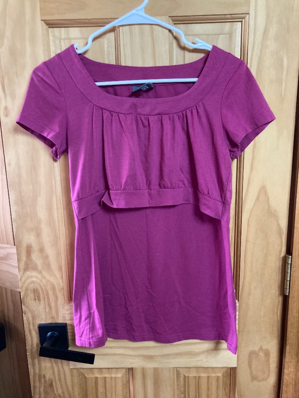 Milk Nursingwear Shirt Small Womens Magenta Purple Nursing Top Baby Kids Blouse